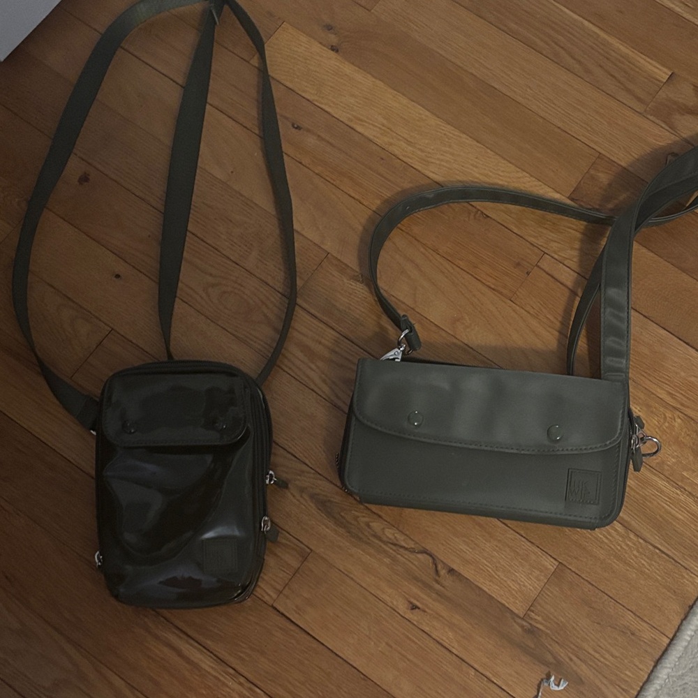Elegant army green ihkwip shoulder bag 2 available one patent army each one $20
